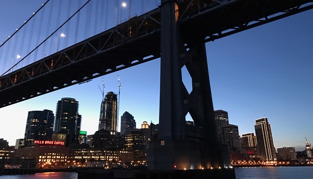 Bay Bridge and the City of San Francisco